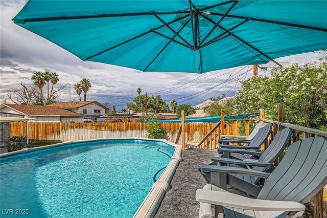 5217 Champions Ave, Las Vegas, NV 89142 - view of swimming pool with a fenced backyard