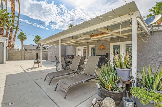 5217 Champions Ave, Las Vegas, NV 89142 - view of patio featuring french doors