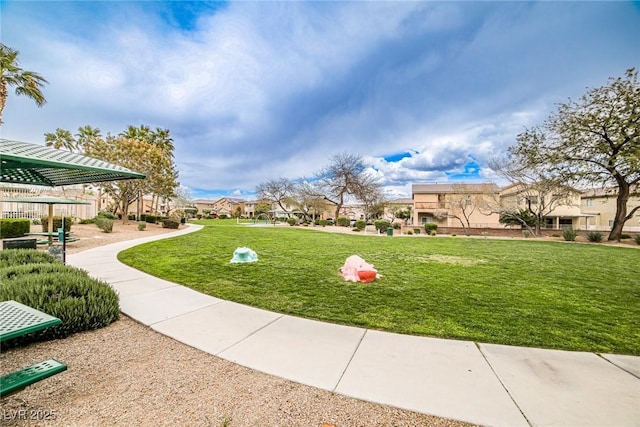4833 Straight Flush Dr Unit 103, Las Vegas, NV 89122 - view of community featuring a lawn and a residential view