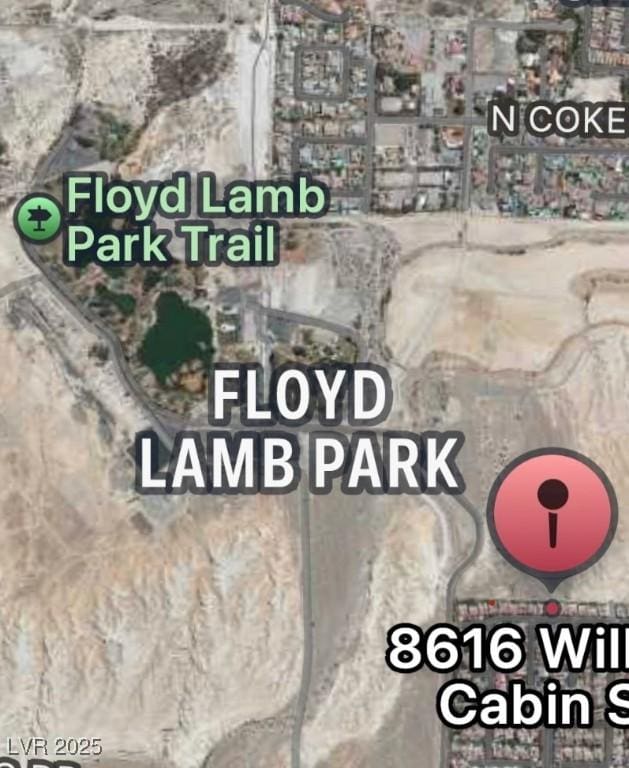 8616 Willow Cabin St, Las Vegas, NV 89131 - map of property location