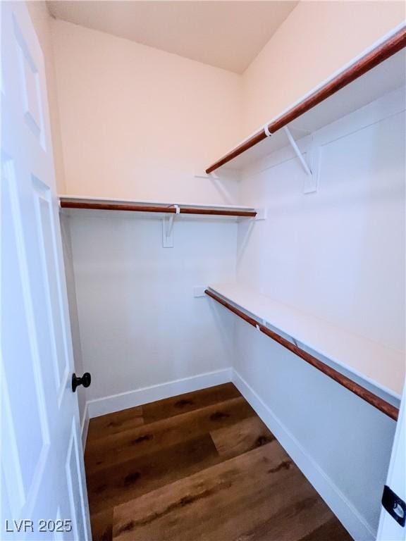8616 Willow Cabin St, Las Vegas, NV 89131 - walk in closet featuring dark wood finished floors