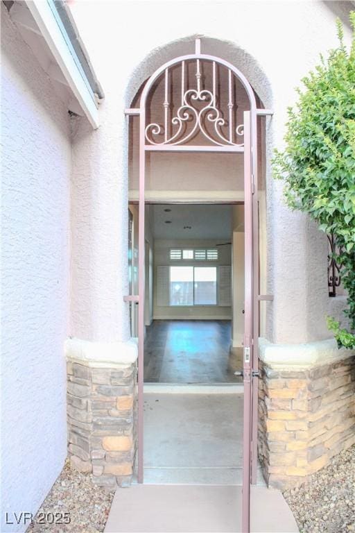 8616 Willow Cabin St, Las Vegas, NV 89131 - entrance to property with stucco siding
