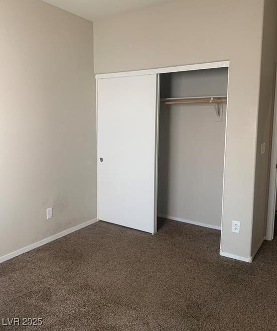 6412 Starling Mesa St, North Las Vegas, NV 89086 - unfurnished bedroom featuring carpet flooring, a closet, and baseboards