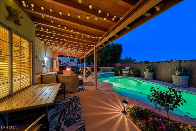 7670 Descanso Ln, Las Vegas, NV 89123 - view of pool with a fenced backyard and a patio