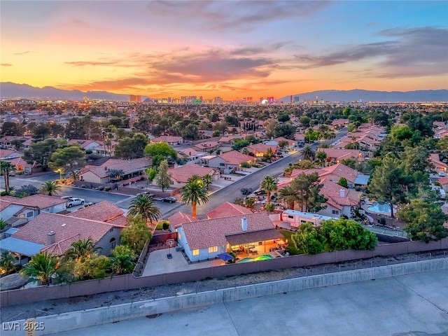 7670 Descanso Ln, Las Vegas, NV 89123 - aerial view of residential area with a mountainous background