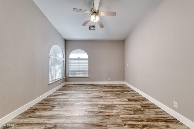 7670 Descanso Ln, Las Vegas, NV 89123 - unfurnished room with ceiling fan and wood finished floors