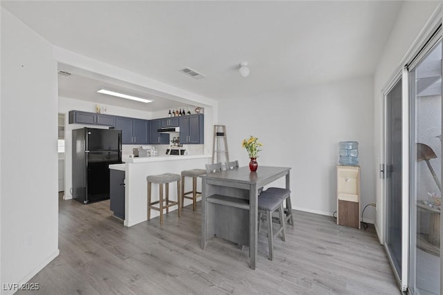 3481 Creek River Dr, Las Vegas, NV 89129 - dining space featuring light wood finished floors and baseboards