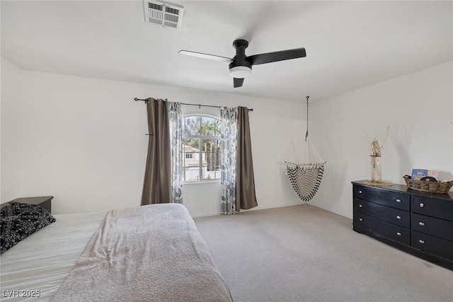 3481 Creek River Dr, Las Vegas, NV 89129 - carpeted bedroom with a ceiling fan