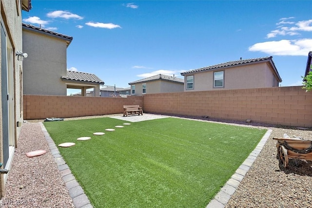 8755 Spanish Ridge Ave, Las Vegas, NV 89148 - fenced backyard with a patio