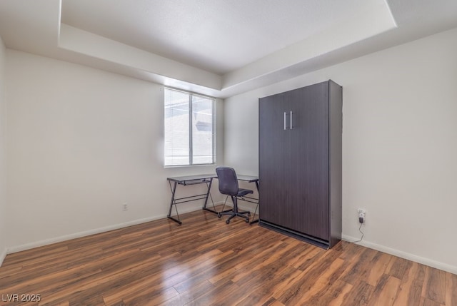 4960 Harrison Dr Unit 214, Las Vegas, NV 89120 - office area with wood finished floors and baseboards