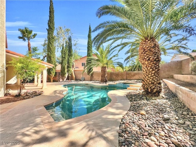 8632 Skyward Ct, Las Vegas, NV 89145 - view of pool featuring a fenced backyard