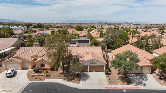 4176 Demoline Cir, Las Vegas, NV 89141 - aerial view of residential area featuring a mountainous background