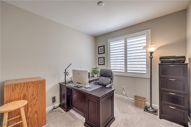 2711 Evolutionary Ln, Las Vegas, NV 89138 - home office featuring baseboards and light carpet
