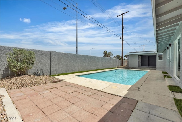 4404 Hillcrest Ave, Las Vegas, NV 89102 - view of swimming pool with a patio area and a fenced backyard
