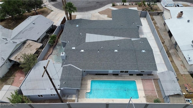 4404 Hillcrest Ave, Las Vegas, NV 89102 - view from above of property with a pool area