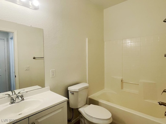 740 White Grotto St, Las Vegas, NV 89138 - bathroom featuring toilet, vanity, and bathtub / shower combination