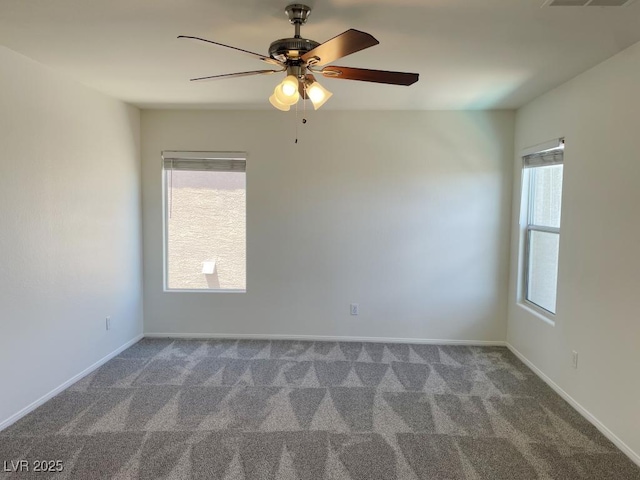 740 White Grotto St, Las Vegas, NV 89138 - carpeted spare room featuring ceiling fan and baseboards