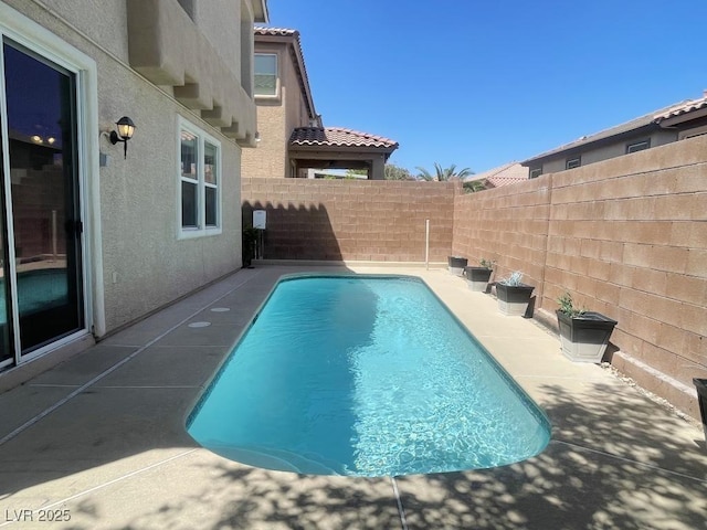 740 White Grotto St, Las Vegas, NV 89138 - view of pool featuring a fenced backyard and a patio area