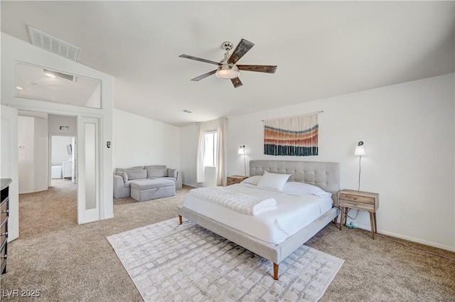 412 Orchid Oasis Ave, North Las Vegas, NV 89031 - bedroom with carpet floors and a ceiling fan