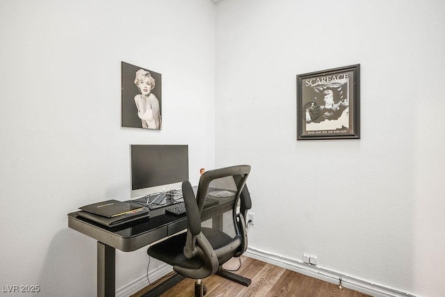 499 Eagle Vista Dr, Henderson, NV 89012 - office featuring wood finished floors and baseboards