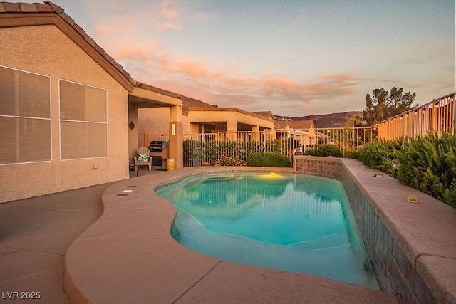 499 Eagle Vista Dr, Henderson, NV 89012 - view of pool featuring a fenced backyard and a patio area