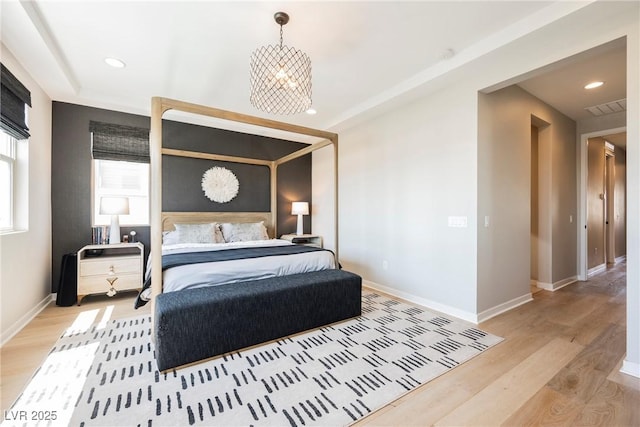 2750 Evolutionary Ln, Las Vegas, NV 89138 - bedroom featuring light wood-style flooring, recessed lighting, and baseboards