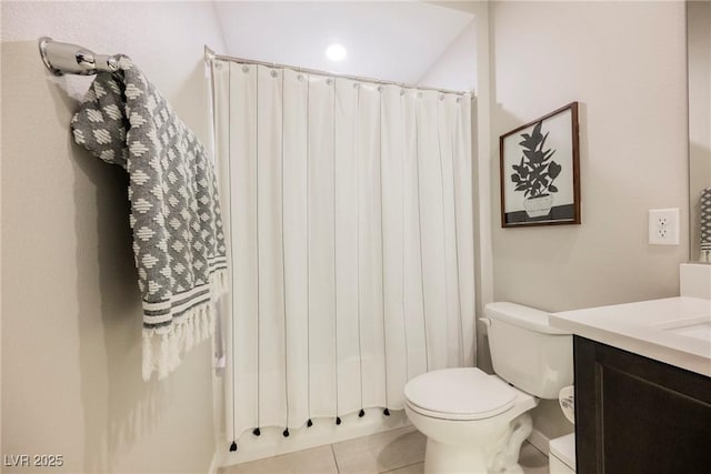 2750 Evolutionary Ln, Las Vegas, NV 89138 - bathroom with vanity, toilet, and tile patterned flooring