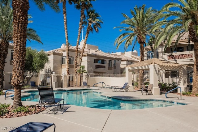 7400 W Flamingo Rd Unit 1082, Las Vegas, NV 89147 - community pool featuring a patio
