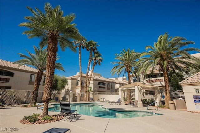 7400 W Flamingo Rd Unit 1082, Las Vegas, NV 89147 - community pool featuring a patio