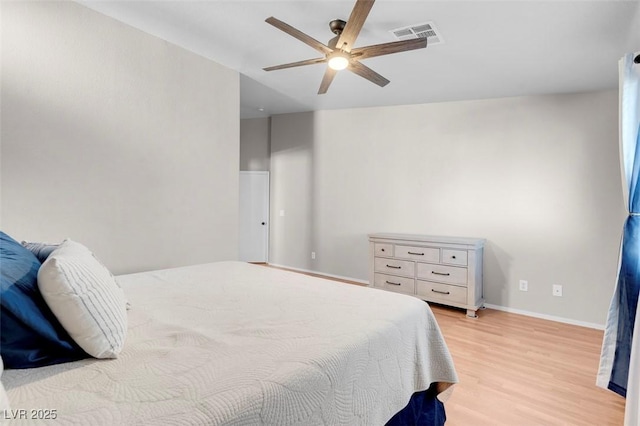 509 Regal Robin Way N, Las Vegas, NV 89084 - bedroom featuring light wood finished floors, baseboards, and a ceiling fan