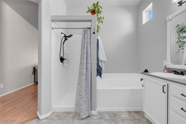 509 Regal Robin Way N, Las Vegas, NV 89084 - full bath featuring vanity, a bath, and a tile shower