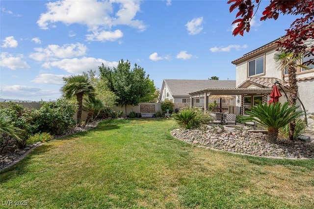 4326 Spooner Lake Cir, Las Vegas, NV 89147 - view of yard featuring a pergola and a patio