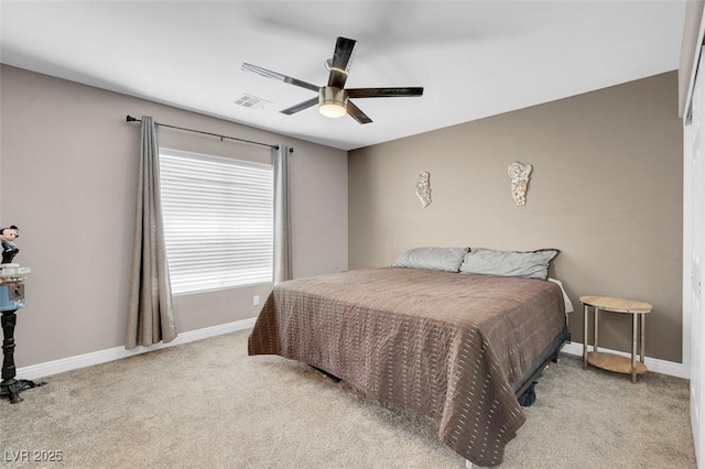 4326 Spooner Lake Cir, Las Vegas, NV 89147 - bedroom with baseboards, carpet floors, and ceiling fan