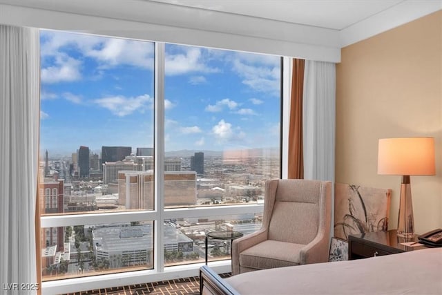 2000 N Fashion Show Dr Unit 5326, Las Vegas, NV 89109 - bedroom with a city view and multiple windows
