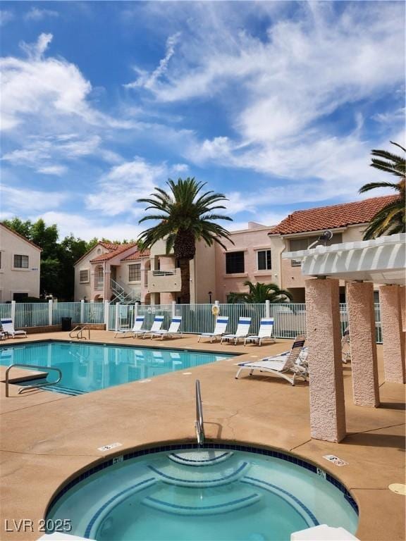 4805 S Torrey Pines Dr Unit 101, Las Vegas, NV 89103 - community pool with a patio area and a hot tub