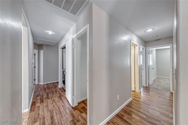 2103 Falcon Crest Ave, North Las Vegas, NV 89031 - hall featuring light wood-type flooring and baseboards