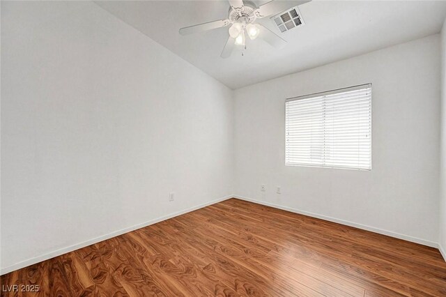 1574 Ward Frontier Ln, Henderson, NV 89002 - unfurnished room with wood finished floors, baseboards, and ceiling fan