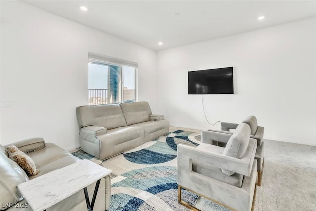 1596 Pacific Baza St, Las Vegas, NV 89138 - carpeted living area with recessed lighting