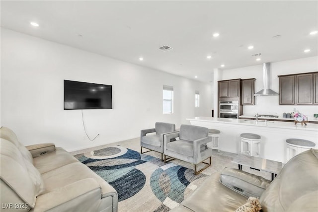 1596 Pacific Baza St, Las Vegas, NV 89138 - living area featuring recessed lighting