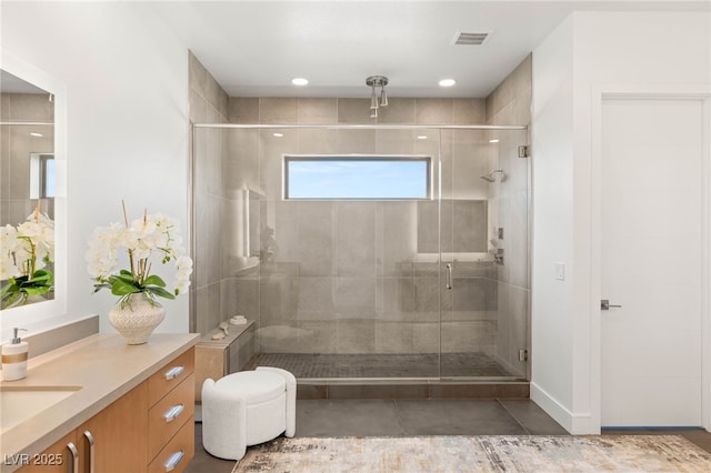 826 Bolide St, Las Vegas, NV 89138 - bathroom with vanity and a shower stall
