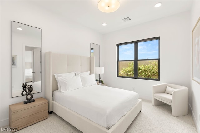 826 Bolide St, Las Vegas, NV 89138 - bedroom featuring recessed lighting, light carpet, and baseboards