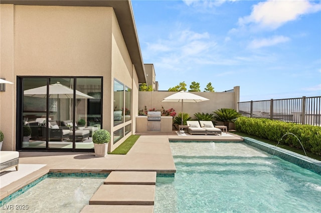 826 Bolide St, Las Vegas, NV 89138 - view of pool featuring a fenced backyard and a patio area