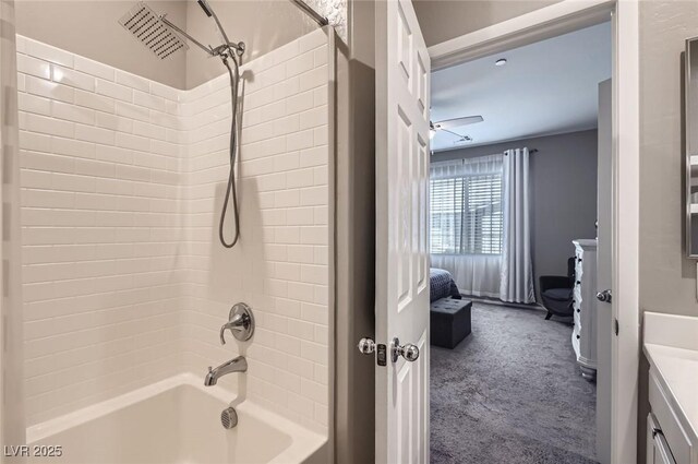 8490 Classique Ave Unit 101, Las Vegas, NV 89178 - ensuite bathroom featuring bathtub / shower combination and vanity