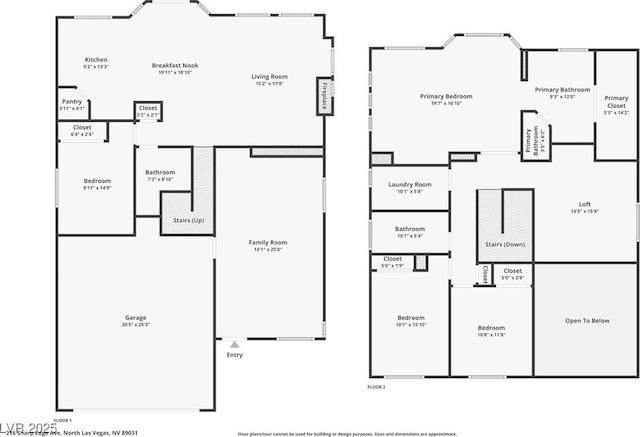 216 Sharp Edge Ave, North Las Vegas, NV 89031 - floor plan / room layout