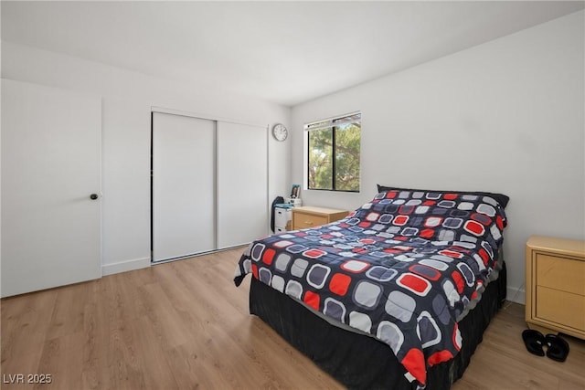 3151 Soaring Gulls Dr Unit 2121, Las Vegas, NV 89128 - bedroom featuring light wood-style floors and a closet