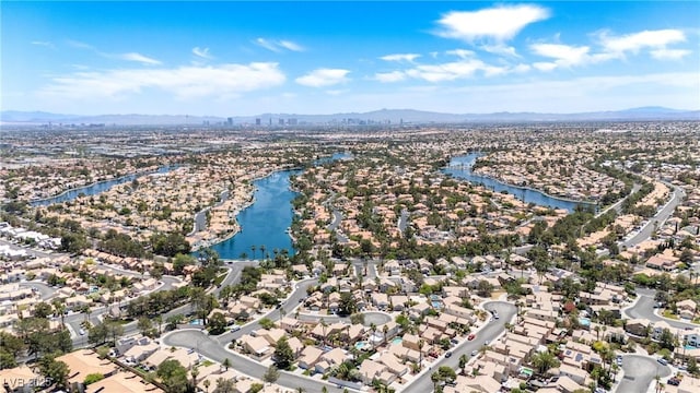 3151 Soaring Gulls Dr Unit 2121, Las Vegas, NV 89128 - aerial perspective of suburban area featuring a water and mountain view