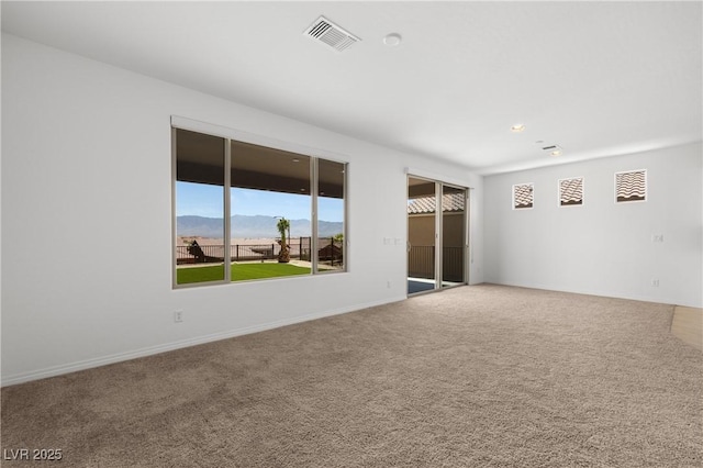 1398 Pin Cushion Rdg, Mesquite, NV 89034 - carpeted spare room featuring recessed lighting and a mountain view
