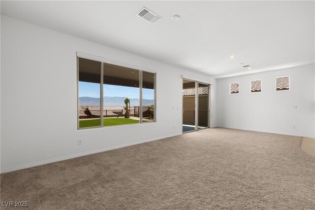 1398 Pin Cushion Rdg, Mesquite, NV 89034 - carpeted spare room featuring recessed lighting and a mountain view