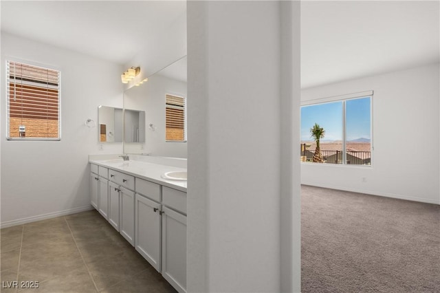 1398 Pin Cushion Rdg, Mesquite, NV 89034 - full bathroom with double vanity and baseboards