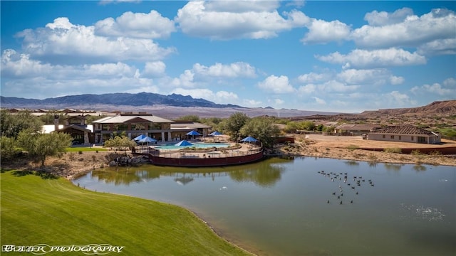 1398 Pin Cushion Rdg, Mesquite, NV 89034 - water view featuring a mountain backdrop